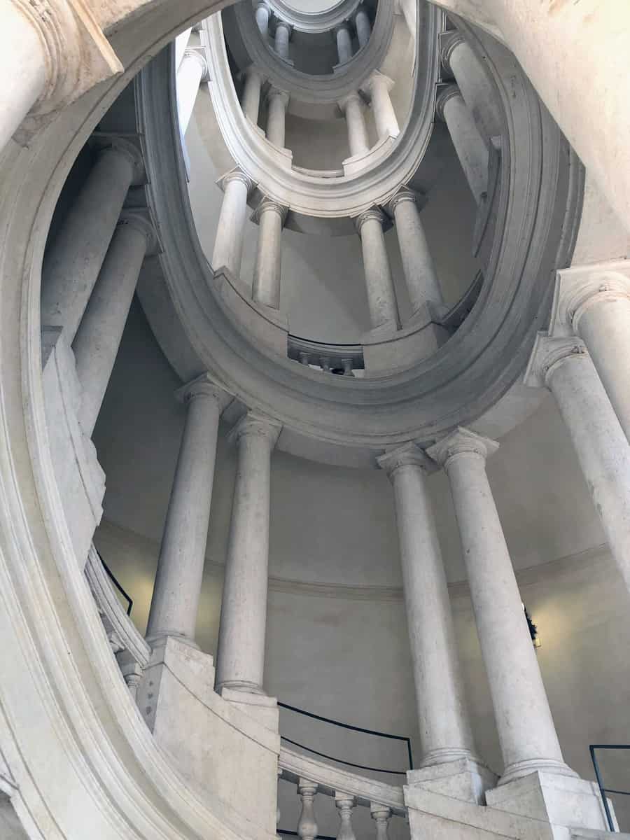 Rome Baroque Palazzo Barberini Borromini Staircase Oval