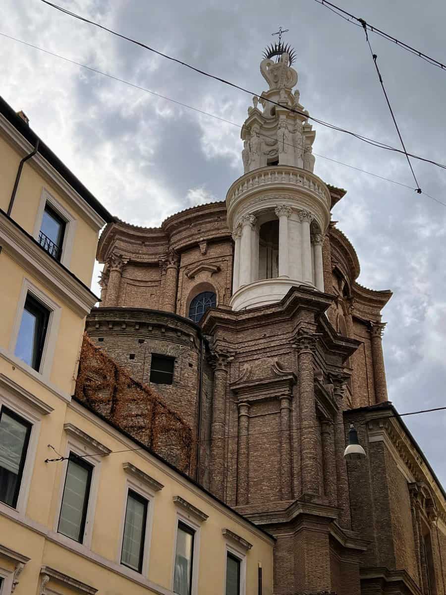 Borromini Sant Andrea Delle Fratte Campanile And Cupola Rome Baroque Architecture