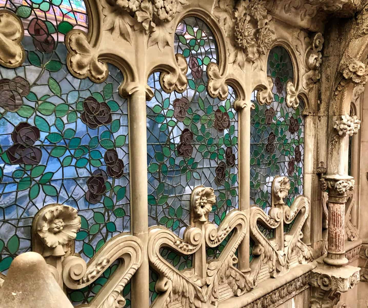 Reus Spain Casa Navas By Domenech Montaner Carved Stonework And Stained Glass Art Nouveau Architecture