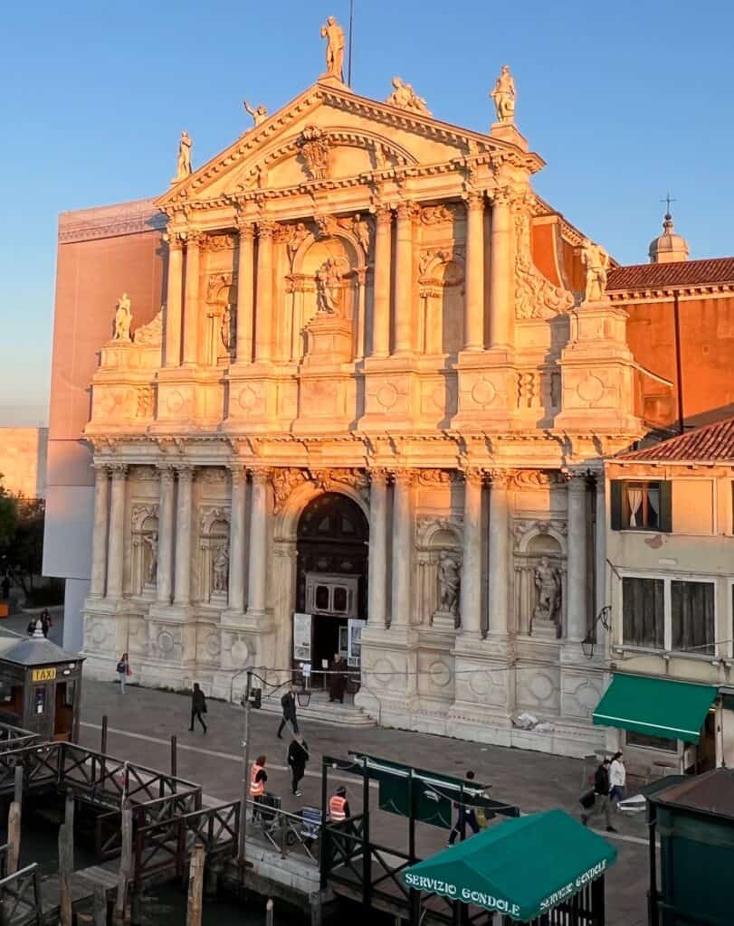 Venice Santa Maria Di Nazareth Scalzi Baroque Church Cannaregio Grand Canal Facade