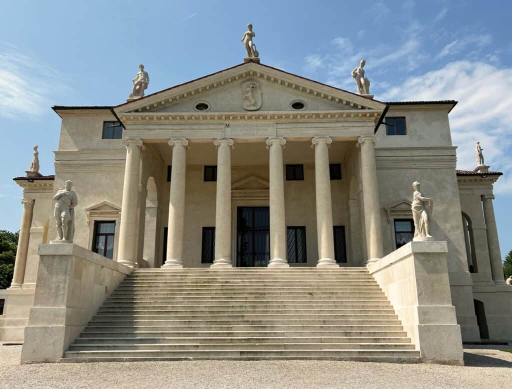 Palladio La Rotonda Villa Vicenza Exterior Renaissance Architecture Steps Columns Statues