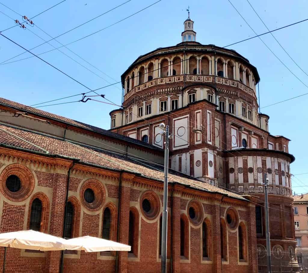 Bramante Milan Santa Maria Delle Grazie Brick Exterior Renaissance Architecture