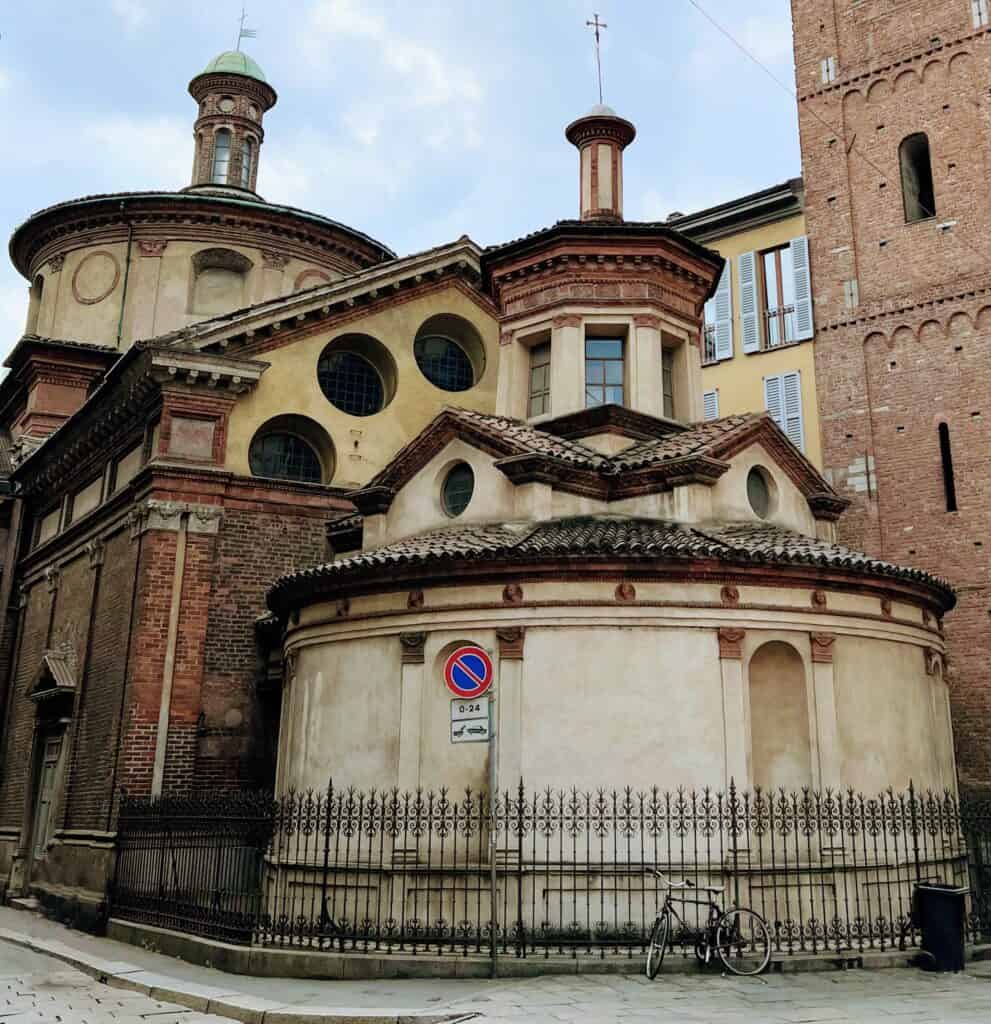 Milan San Satiro Renaissance Church Exterior Rear Chapel Bramante Architecture